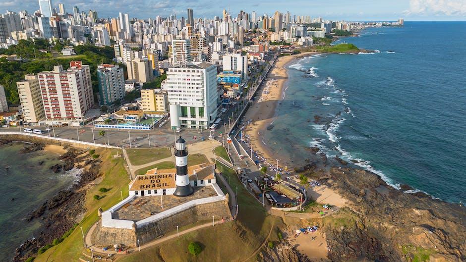 Top View of the Barra Lighthouse in Salvador, Brazil