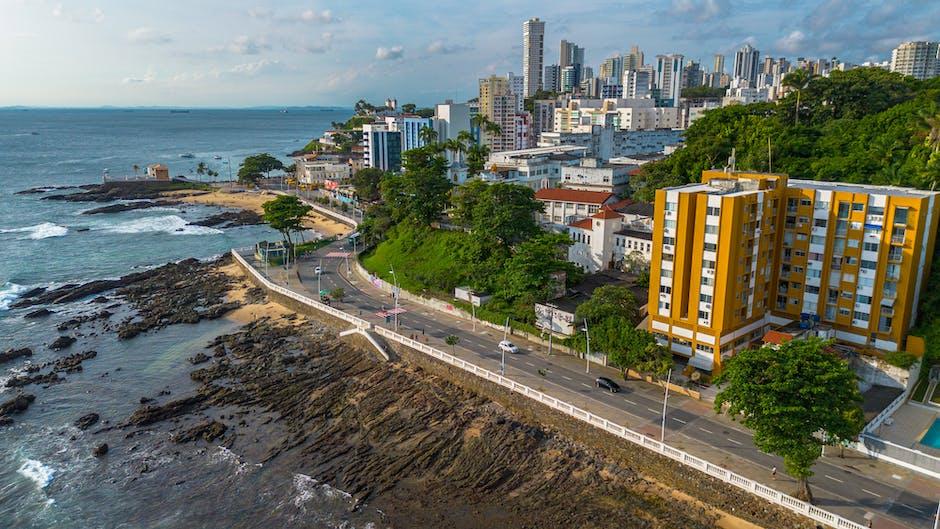 View of Salvador in Brazil