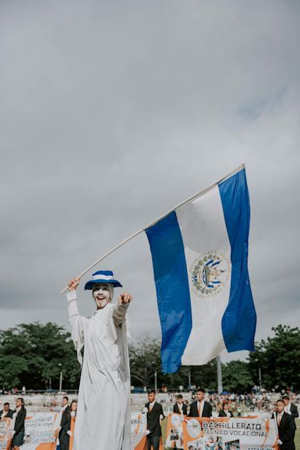 Performer with Flag of El Salvador